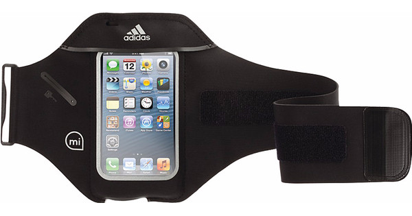 Adidas miCoach Sportarmband Apple iPhone 5/5S/SE/5C Zwart Coolblue - 23.59u, morgen in huis