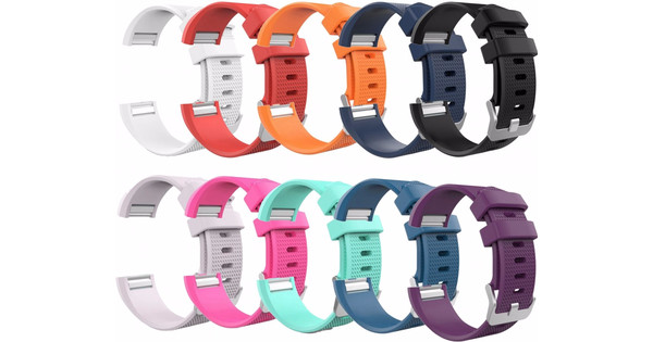 deken Haat telefoon Just in Case Fitbit Charge 2 -10 Silicone Watchbands - L - Coolblue - Voor  23.59u, morgen in huis