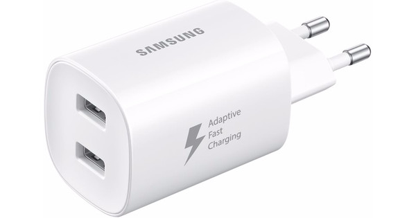 Verzwakken programma winnaar Samsung USB C Dual Oplader 1m Wit - Coolblue - Voor 23.59u, morgen in huis