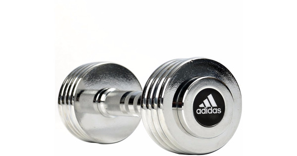pad Barcelona diamant Adidas Chrome Dumbbell 1x 5,0 kg - Coolblue - Voor 23.59u, morgen in huis