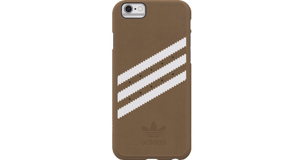 Adidas Originals Moulded Apple iPhone 6 6s Back Cover Bruin Wit