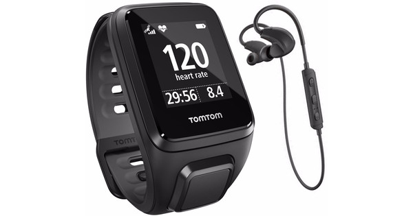 Voornaamwoord ik luister naar muziek Parana rivier TomTom Runner 2 Cardio + Music + Headphones Black - S - Coolblue - Voor  23.59u, morgen in huis