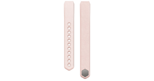 Fitbit Alta Polsband Leather Blush Pink - L