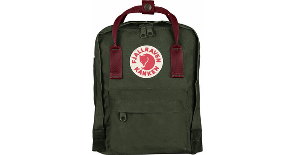 forest green and ox red kanken mini