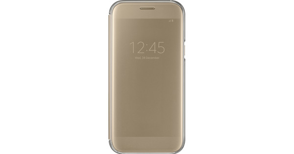 Lijkt op onderwerp verlichten Samsung Galaxy A5 (2017) Clear View Cover Goud - Coolblue - Voor 23.59u,  morgen in huis