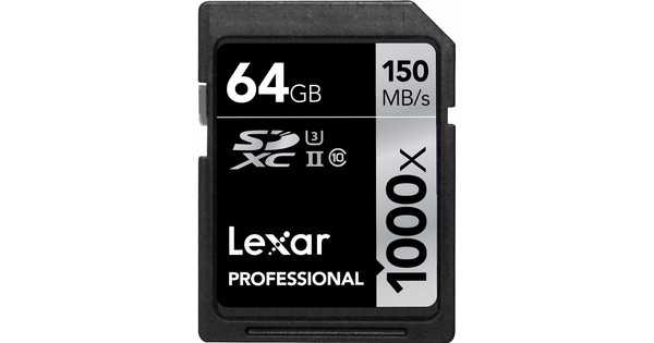 Lexar SDXC Pro 64GB 1000X UHS2
