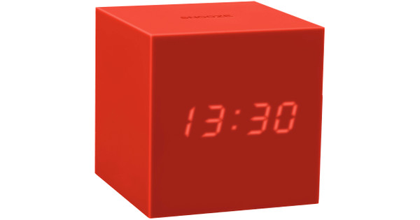 Gingko Gravity Click Clock Rood - Coolblue - Voor 23.59u, morgen in huis