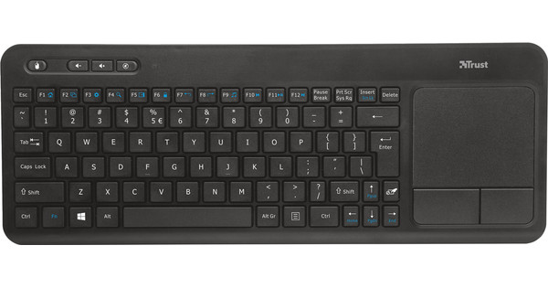 rouw microfoon Panorama Trust Veza Draadloos Toetsenbord met Touchpad QWERTY - Coolblue - Voor  23.59u, morgen in huis