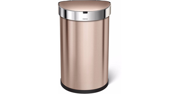 Simplehuman Semi-round Sensor Liner Pocket 45 Liter Rosegold - Coolblue ...