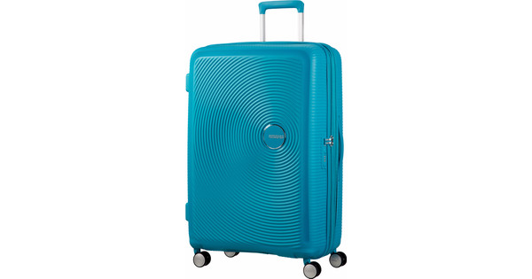 Broom Andesbjergene vinden er stærk American Tourister Soundbox Expandable Spinner 77cm Summer Blue - Coolblue  - Before 23:59, delivered tomorrow