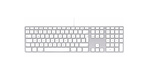 Apple Keyboard met numeriek toetsenblok QWERTY - Coolblue - 23.59u, in huis
