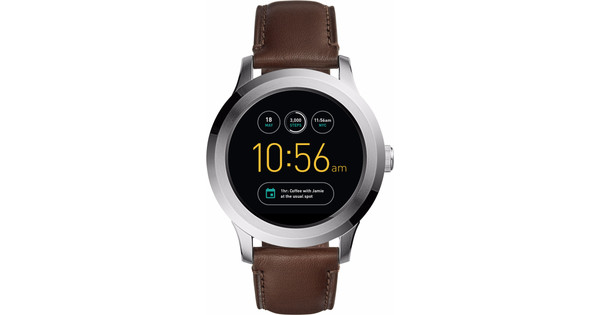 Fossil Q Founder 2.0 46mm Silver Brown Leather Coolblue Before