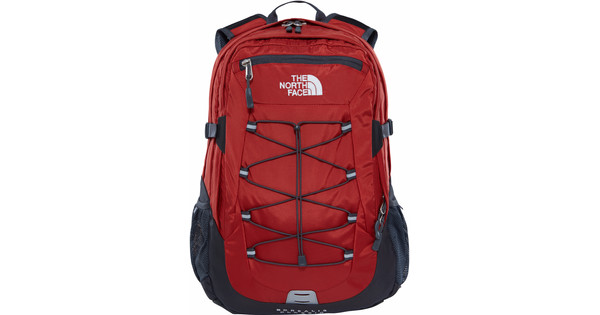 Red north face store backpack