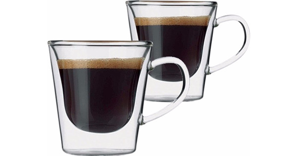 Ter ere van zich zorgen maken D.w.z Luigi Bormioli Dubbelwandig Glas Espresso 12 cl (2 stuks) - Coolblue - Voor  23.59u, morgen in huis