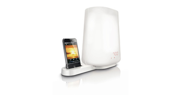 valuta Speciaal wetenschappelijk Philips Wake-up Light met iPod Dockingstation HF3490 - Coolblue - Voor  23.59u, morgen in huis