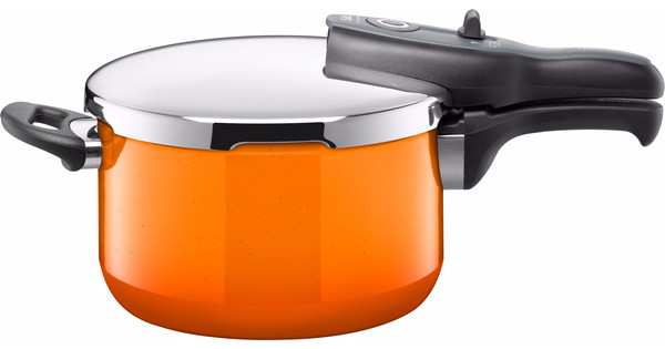 Silit Sicomatic T-Plus Pressure Cooker Passion Orange 4.5 Liters - Coolblue  - Before 23:59, delivered tomorrow
