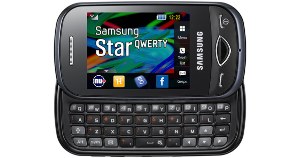 Samsung Star QWERTY B3410 Black - Mobiele telefoons Coolblue