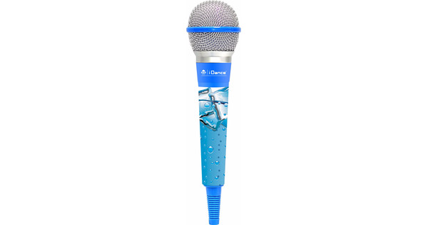 blue colored microphones
