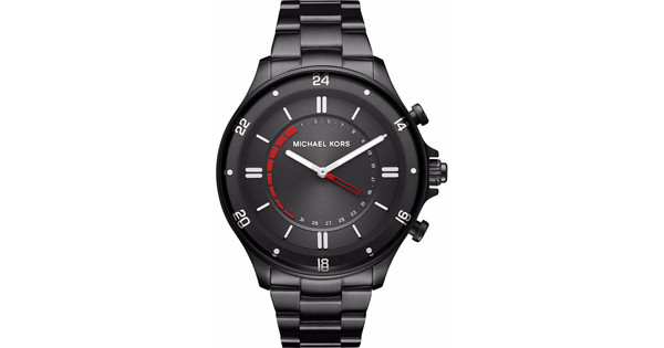 michael kors black hybrid reid watch