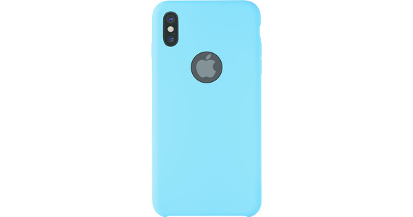 Azuri Rubber Apple iPhone X Back Cover Blue