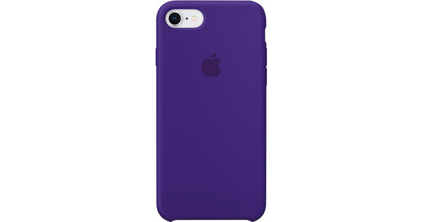 Apple iPhone 7/8 Silicone Cover Paars - - Voor 23.59u, in huis