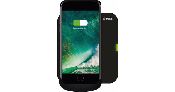 Zens Qi Draadloze Oplader Zwart + iPhone 6/6s/7 Charging Coolblue - 23.59u, morgen in huis