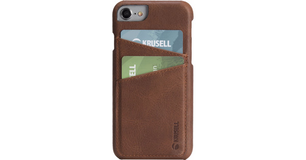 Krusell Sunne Card Apple iPhone 8 Back Cover Brown