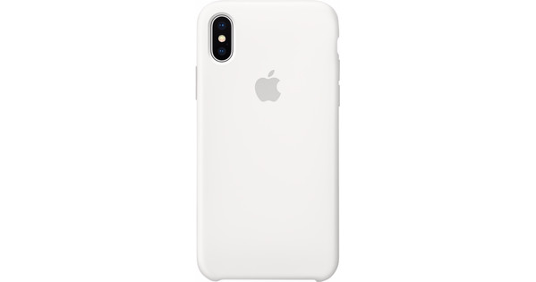 Apple iPhone X Silicone Back Cover Wit - Coolblue - Voor morgen huis