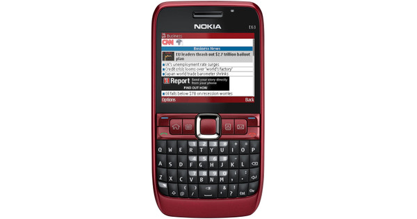 Nokia E63 Ruby Red QWERTY