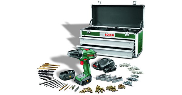 Bosch Accuboormachine PSR 14,4 + 242-delige Acc. Set - Coolblue - Voor 23.59u, morgen in huis