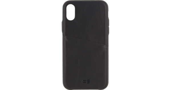 getuigenis Orthodox Productie Senza Pure Leather CS Apple iPhone X Back Cover Zwart - Coolblue - Voor  23.59u, morgen in huis