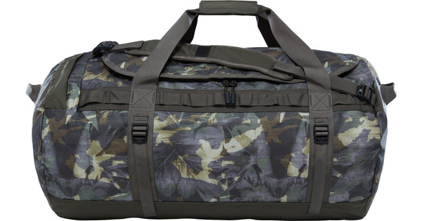 The North Face Base Camp Duffle L Green Tropical Camo Taupe Coolblue Before 23 59 Delivered Tomorrow