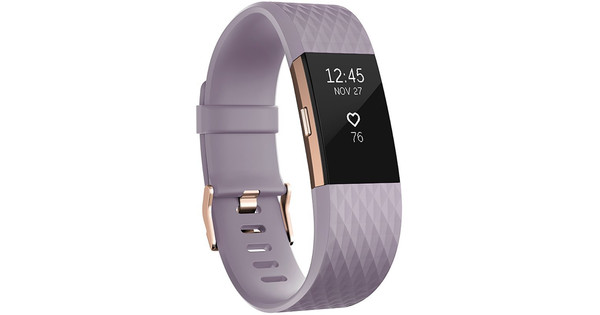 Voor een dagje uit Wat dan ook slijm Fitbit Charge 2 Lavender/Rose Gold - L - Special Edition - Coolblue - Voor  23.59u, morgen in huis
