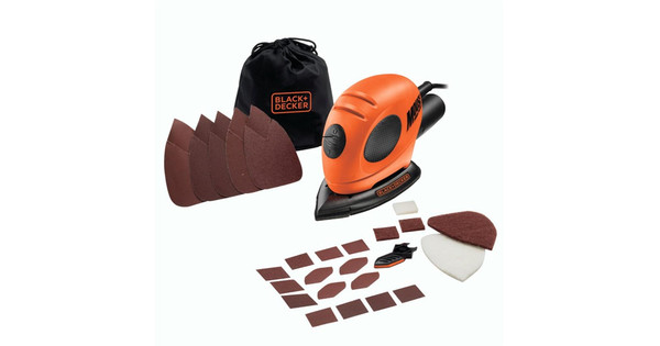 Black+Decker KA161BC Mouse Detail Sander & Sanding Sheets 55W