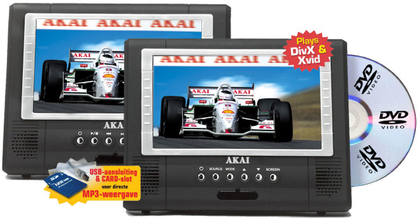 Eerste wond Regeren Akai ECV6707X Portable DVD-speler - Coolblue - Voor 23.59u, morgen in huis