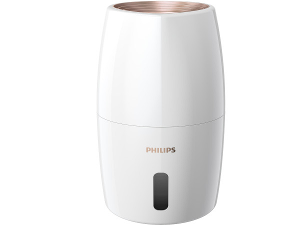 Philips Humidifier 2000 Series, Humidification, 99.97% Less Bacteria, 2L Water Tank, 190ml/h, For Rooms up to 31 m², Ultra Quiet (32 dB), Automatic Shut-off, White (HU2510/10