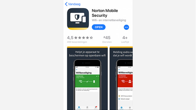 Norton app openen