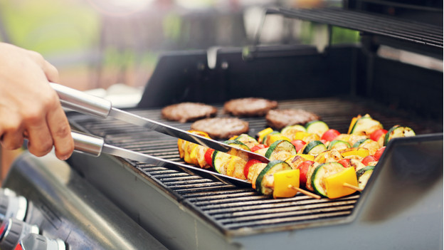 How often and how do you clean burners on a gas barbecue