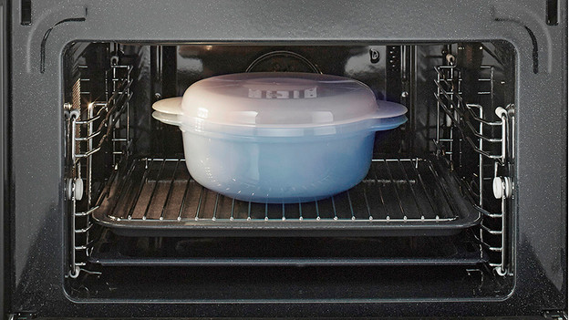Container in the oven