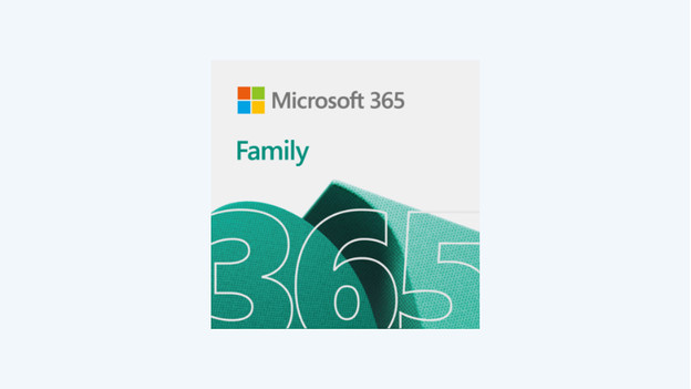 A box of Microsoft Office 365 Family.