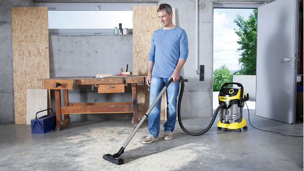 Vacuuming construction dust or water