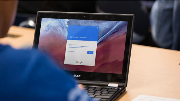 Kind werkt op Chromebook