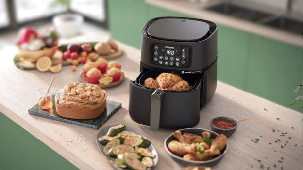 Philips airfryer met gerechten