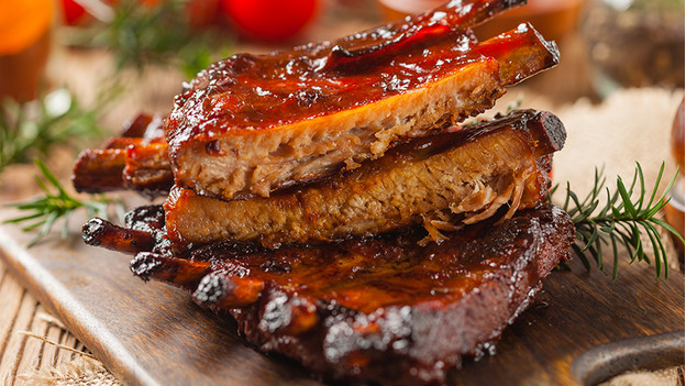 Vlees van de barbecue