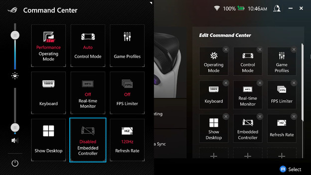 Command Center ASUS ROG Ally