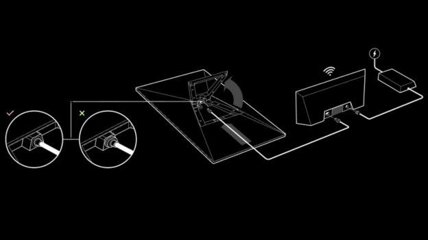 kabels aansluiten van de starlink router
