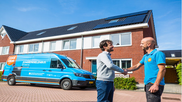 Zonnenpanelen geplaatst