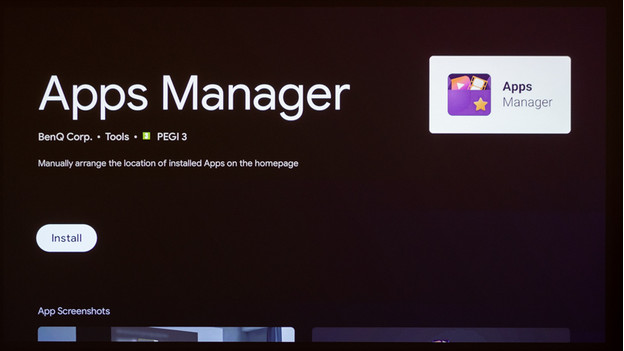 Install BenQ Apps Manager