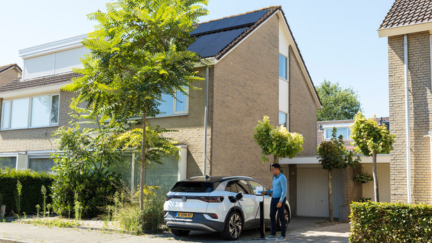 Charging station and solar panels