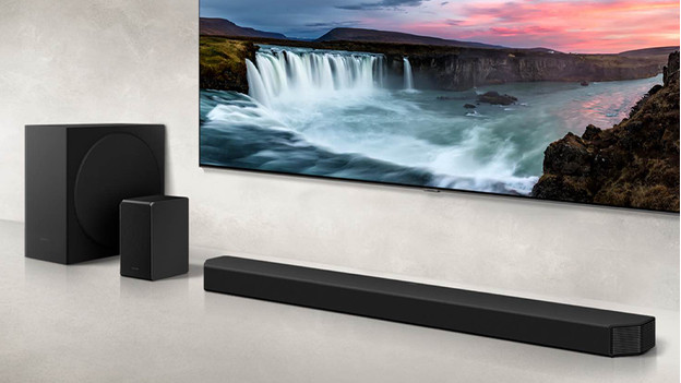 Draadloze verbinding tussen QLED tv en soundbar van Samsung